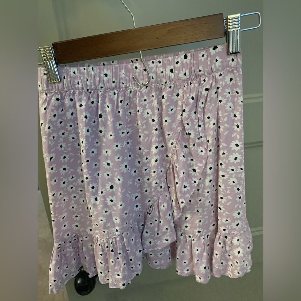 Purple floral skirt